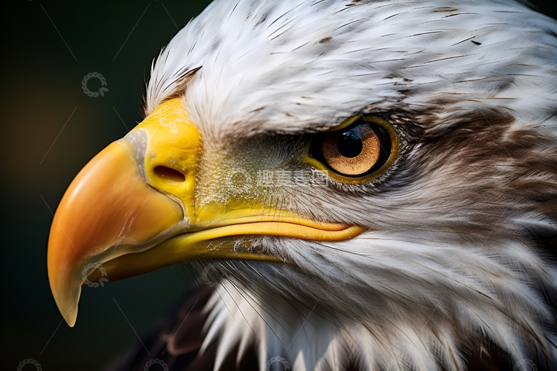 高清大图下载【趣麦麦图】老鹰头部特写