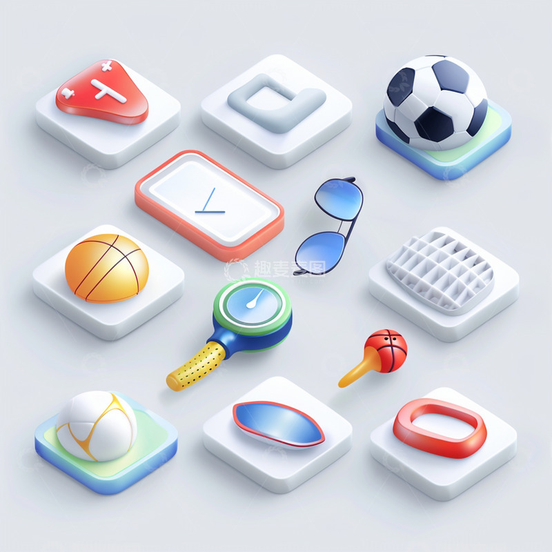 高清大图下载【趣麦麦图】多彩手机应用图标集