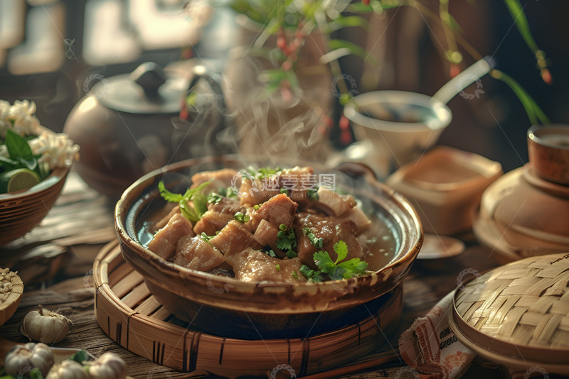 高清大图下载【趣麦麦图】一碗美味的粉蒸肉