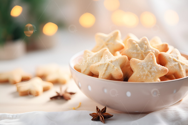 高清大图下载【趣麦麦图】一碗星星饼干
