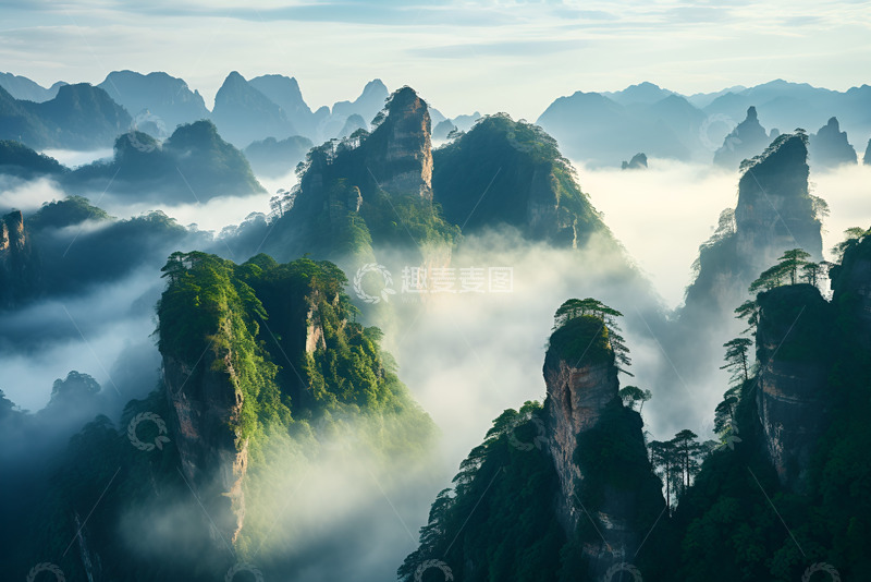 高清大图下载【趣麦麦图】群山峻岭自然美景