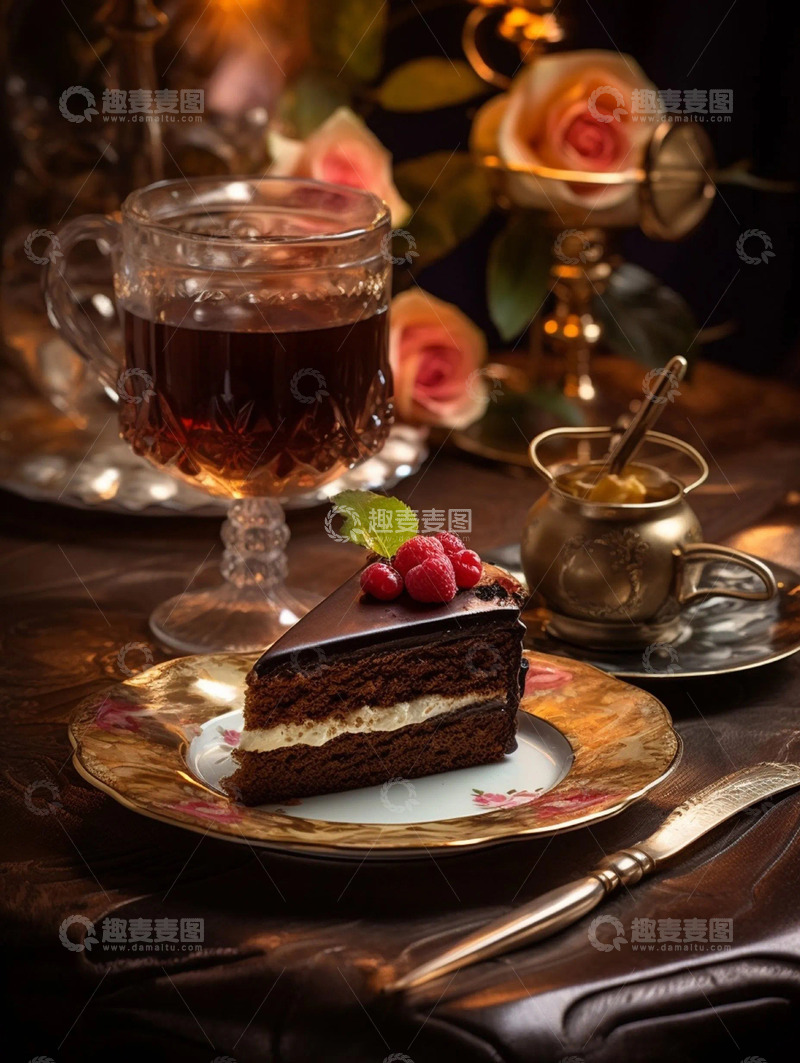 高清大图下载【趣麦麦图】精美巧克力蛋糕