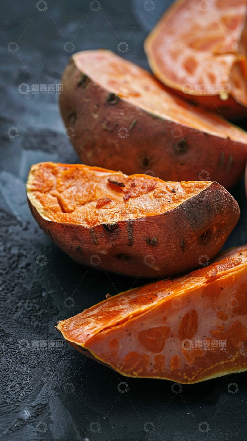 高清大图下载【趣麦麦图】秋冬美食红薯