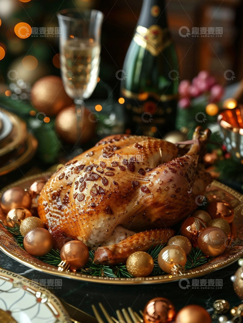 高清大图下载【趣麦麦图】秋冬烤鸡特写拍摄