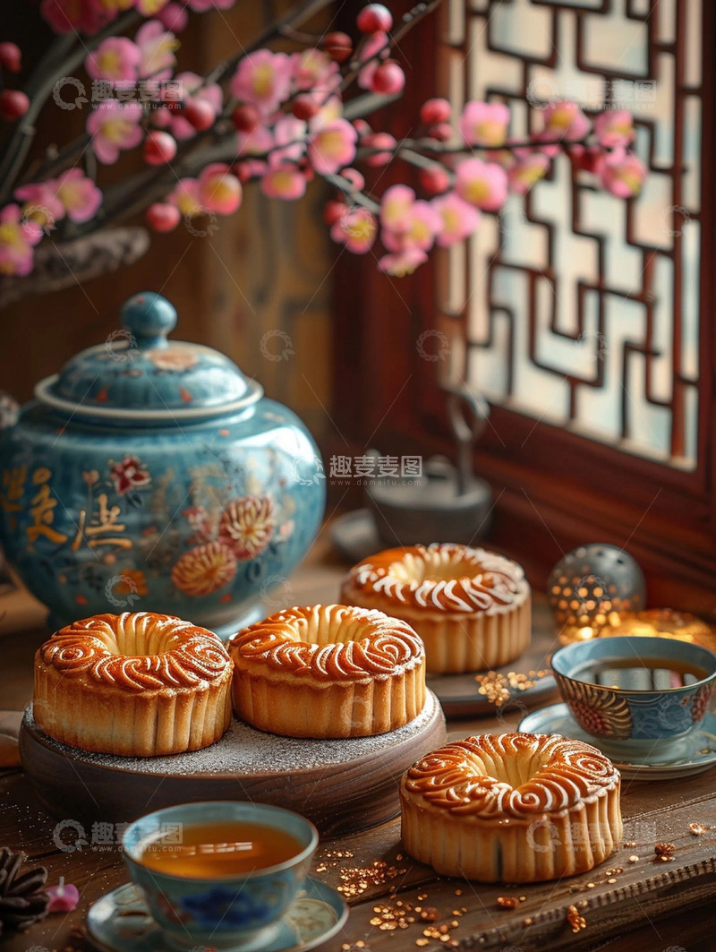 高清大图下载【趣麦麦图】月饼糕点美食拍摄