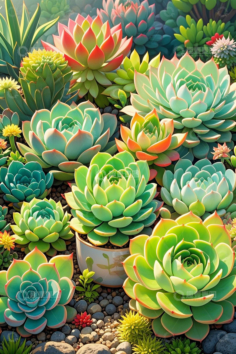 高清大图下载【趣麦麦图】多肉观赏植物