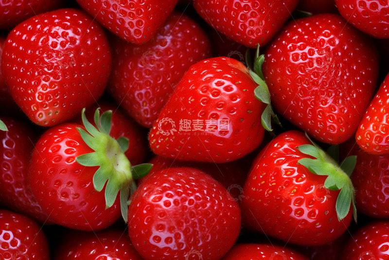 高清大图下载【趣麦麦图】鲜红新鲜的草莓