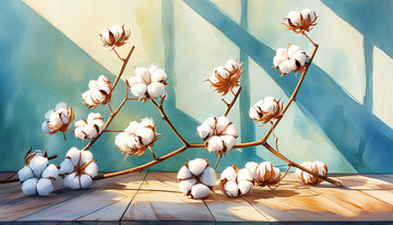 棉花棉朵长绒棉