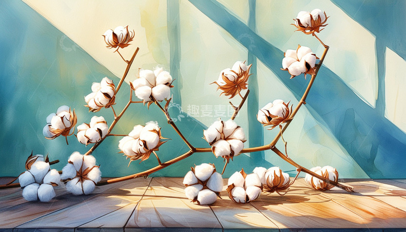 高清大图下载【趣麦麦图】棉花棉朵长绒棉