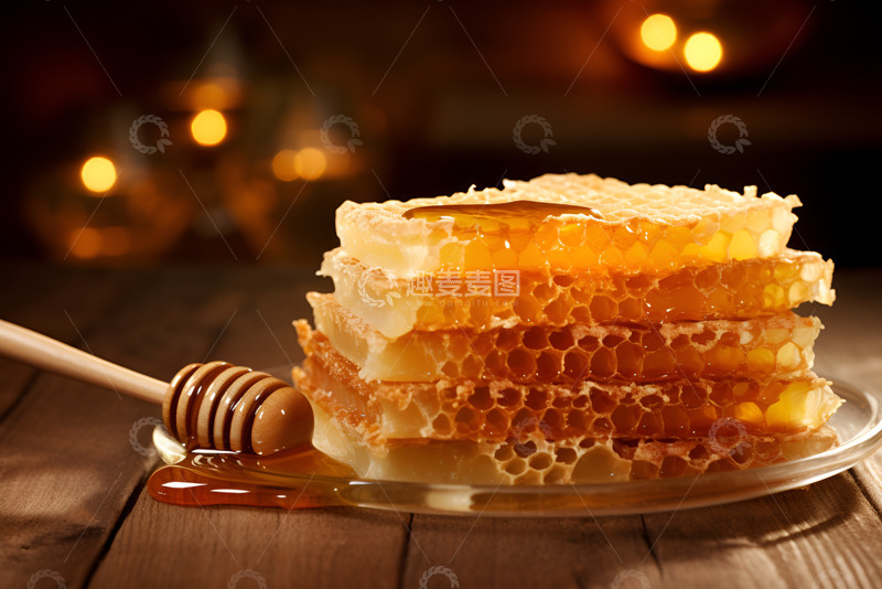 高清大图下载【趣麦麦图】一盘蜂巢甜蜜