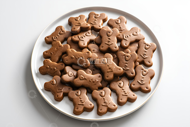 高清大图下载【趣麦麦图】一盘巧克力骨头饼干