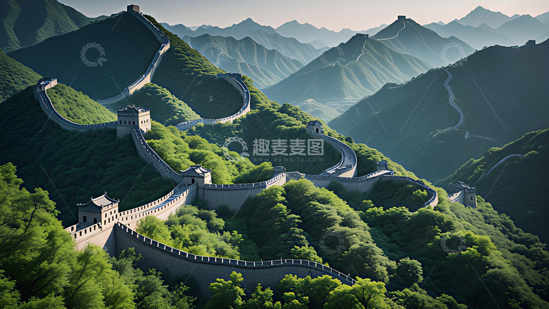 高清大图下载【趣麦麦图】大好山水起伏