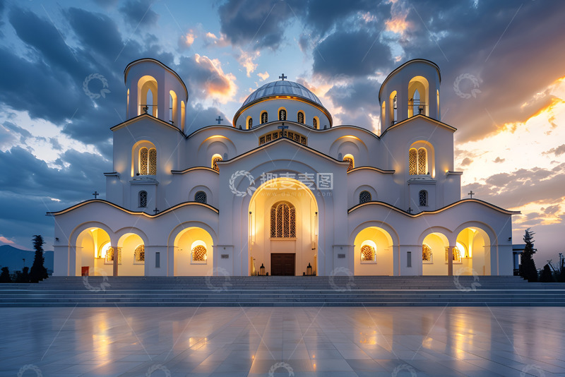 一座白色的宫殿