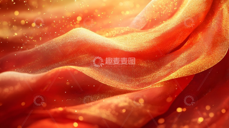 企业年会背景图红色橙色星光流动