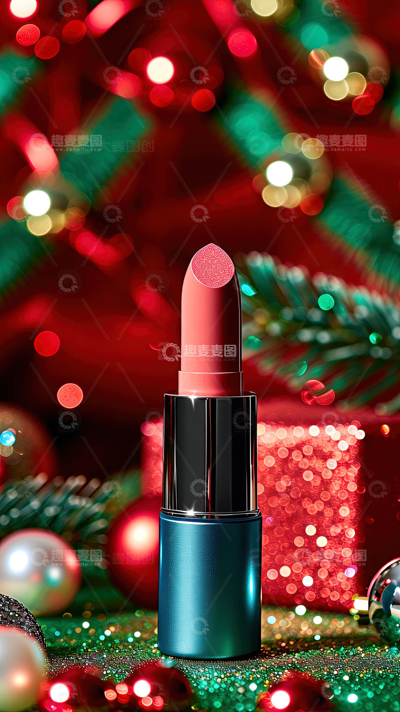 高清大图下载【趣麦麦图】圣诞节背景口红摄影素材28