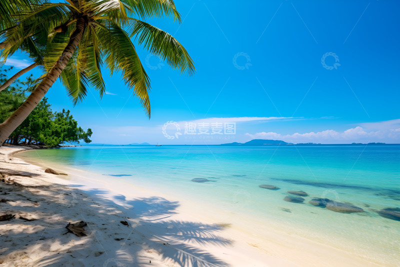 高清大图下载【趣麦麦图】海边沙滩自然美景