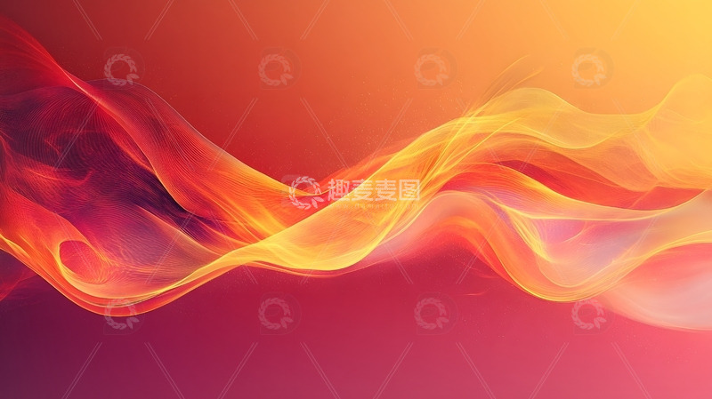 企业年会背景图红色橙色流动光效