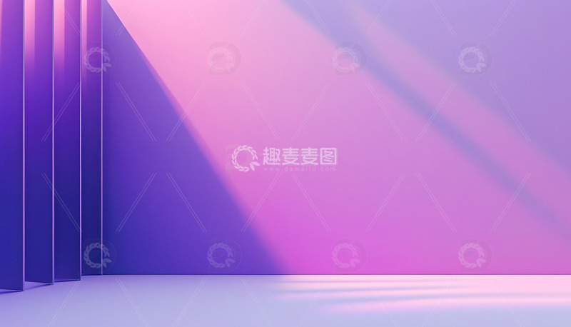 高清大图下载【趣麦麦图】企业年会背景图紫色粉色抽象光线