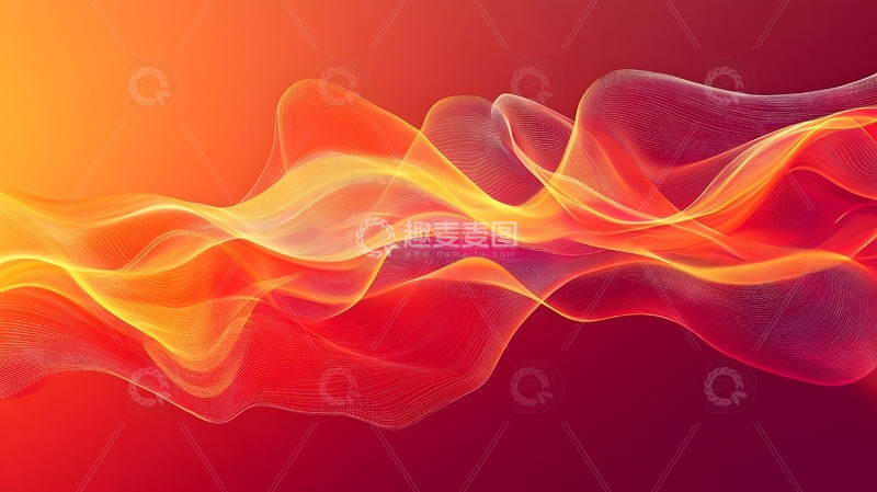 企业年会背景图红色庆典流动光效