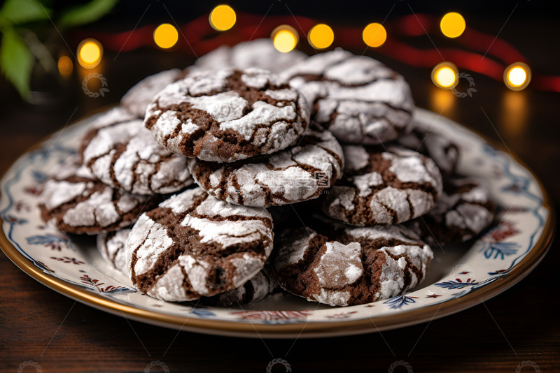 高清大图下载【趣麦麦图】一盘巧克力饼干