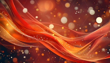 企业年会背景图红色金色流动光效2