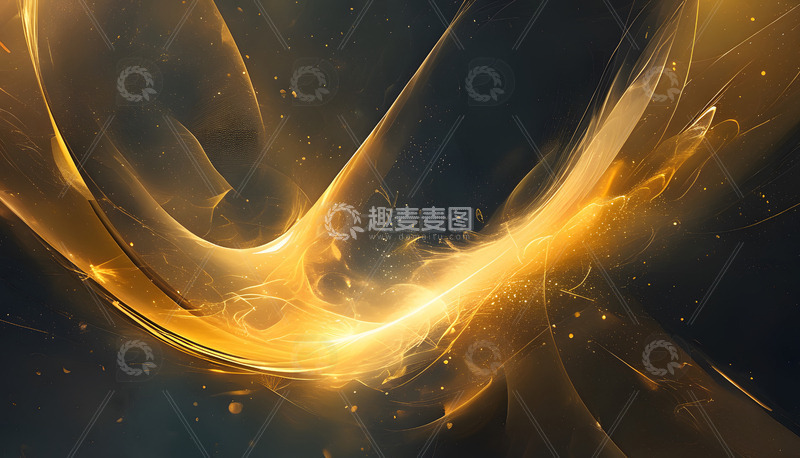 高清大图下载【趣麦麦图】企业年会背景图金色抽象光效