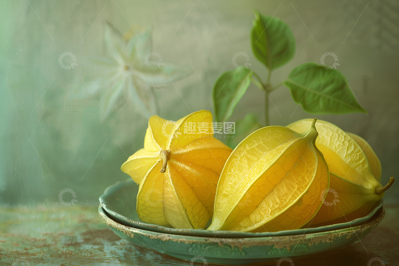高清大图下载【趣麦麦图】一盘新鲜的杨桃
