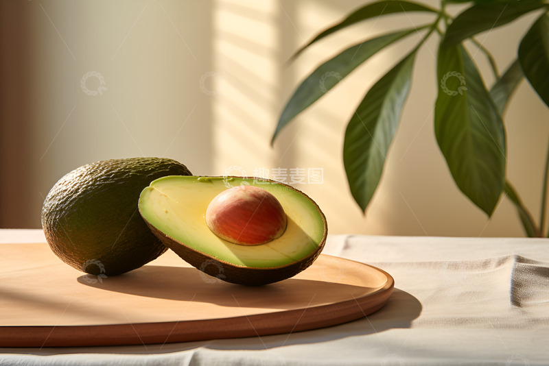 高清大图下载【趣麦麦图】牛油果放在桌面上