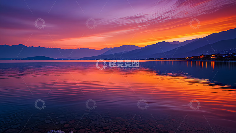 高清大图下载【趣麦麦图】晚霞满天高清