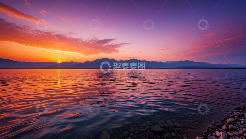 高清大图下载【趣麦麦图】江北落阳高清