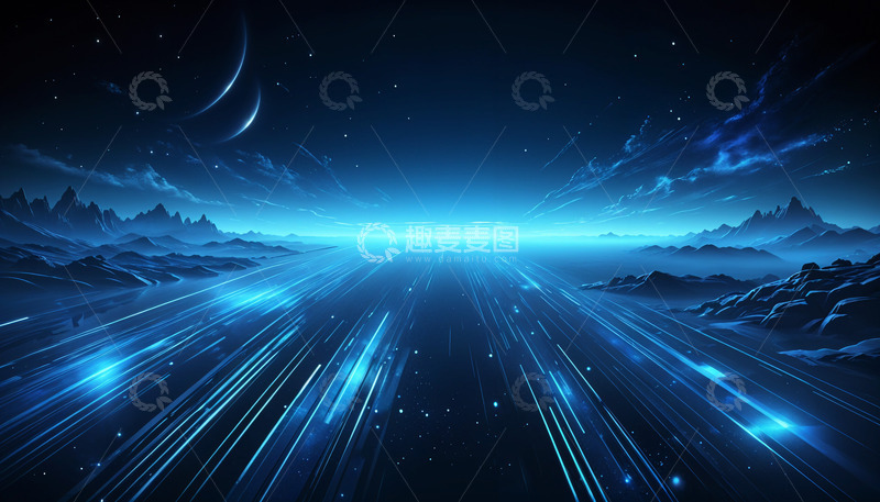 高清大图下载【趣麦麦图】通往未来的科技道路