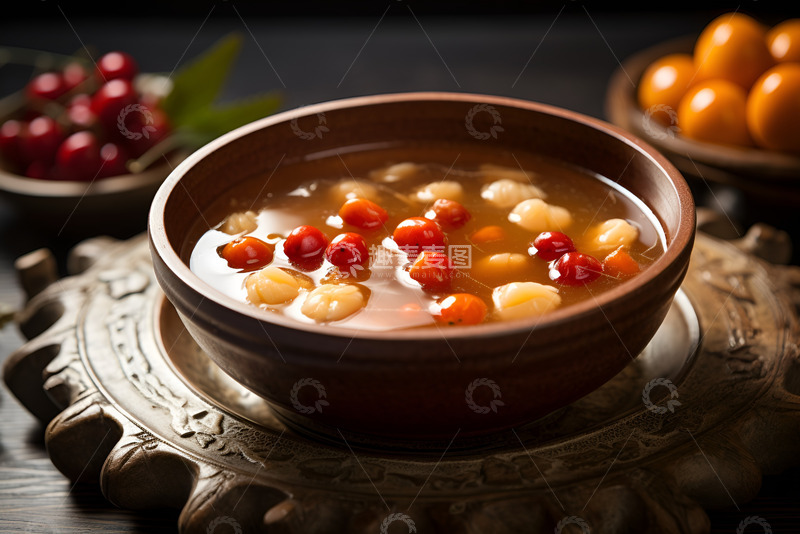 高清大图下载【趣麦麦图】一碗红枣桂圆汤