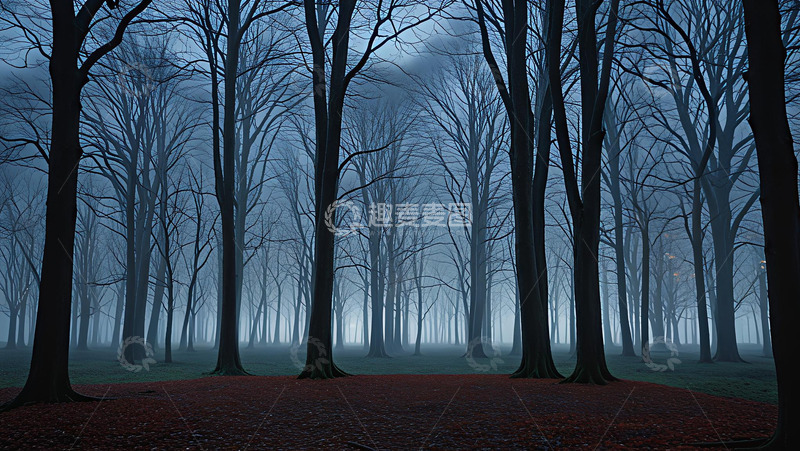 高清大图下载【趣麦麦图】一夜红叶落高清