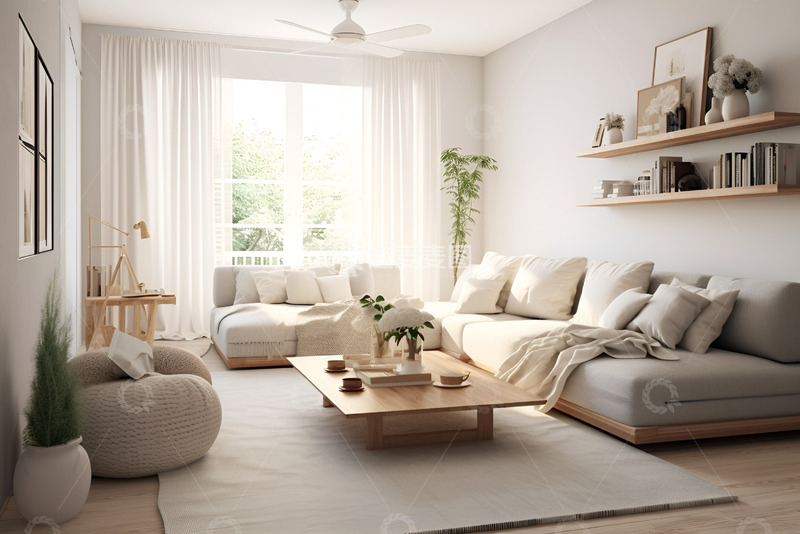 高清大图下载【趣麦麦图】干净明亮的家居室内