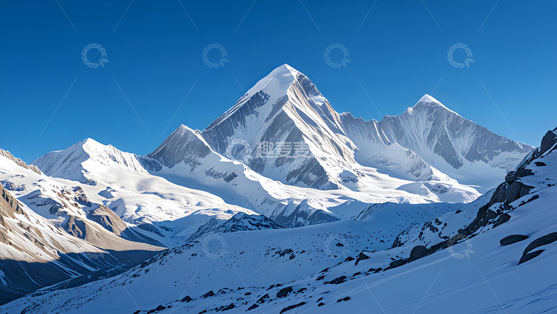 高清大图下载【趣麦麦图】冬季的山尖尖