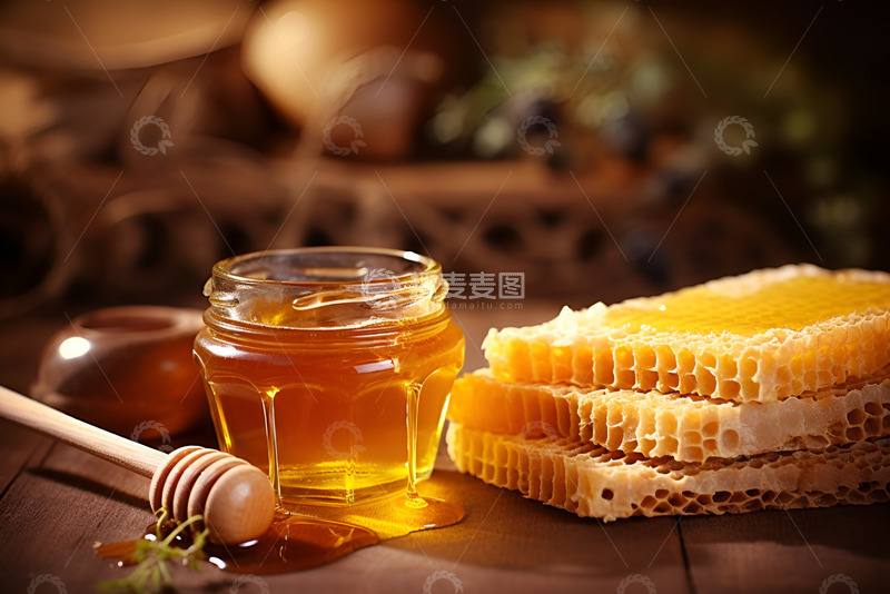 高清大图下载【趣麦麦图】一罐甜蜜的蜂蜜