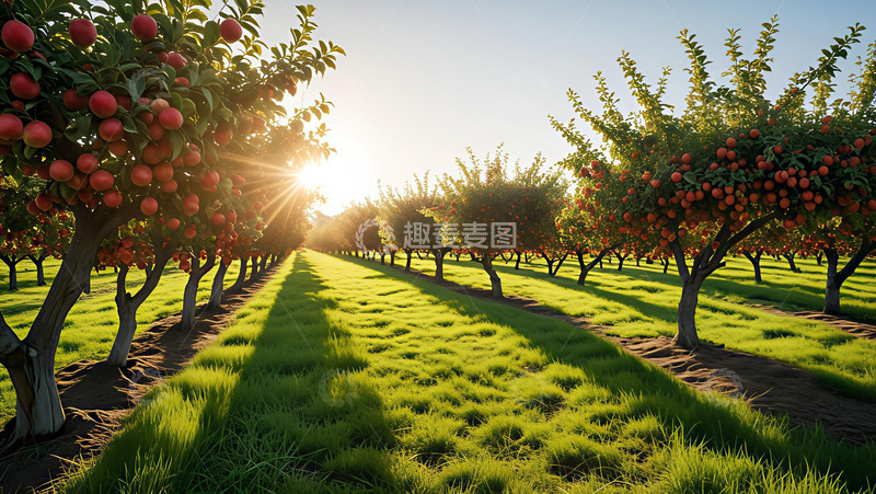 高清大图下载【趣麦麦图】蓝天下的水果