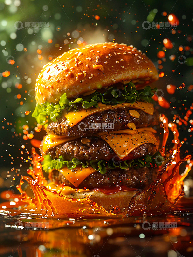 高清大图下载【趣麦麦图】汉堡美食实拍