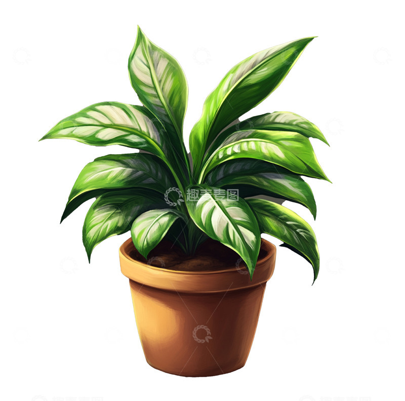 高清大图下载【趣麦麦图】美丽的盆栽植物