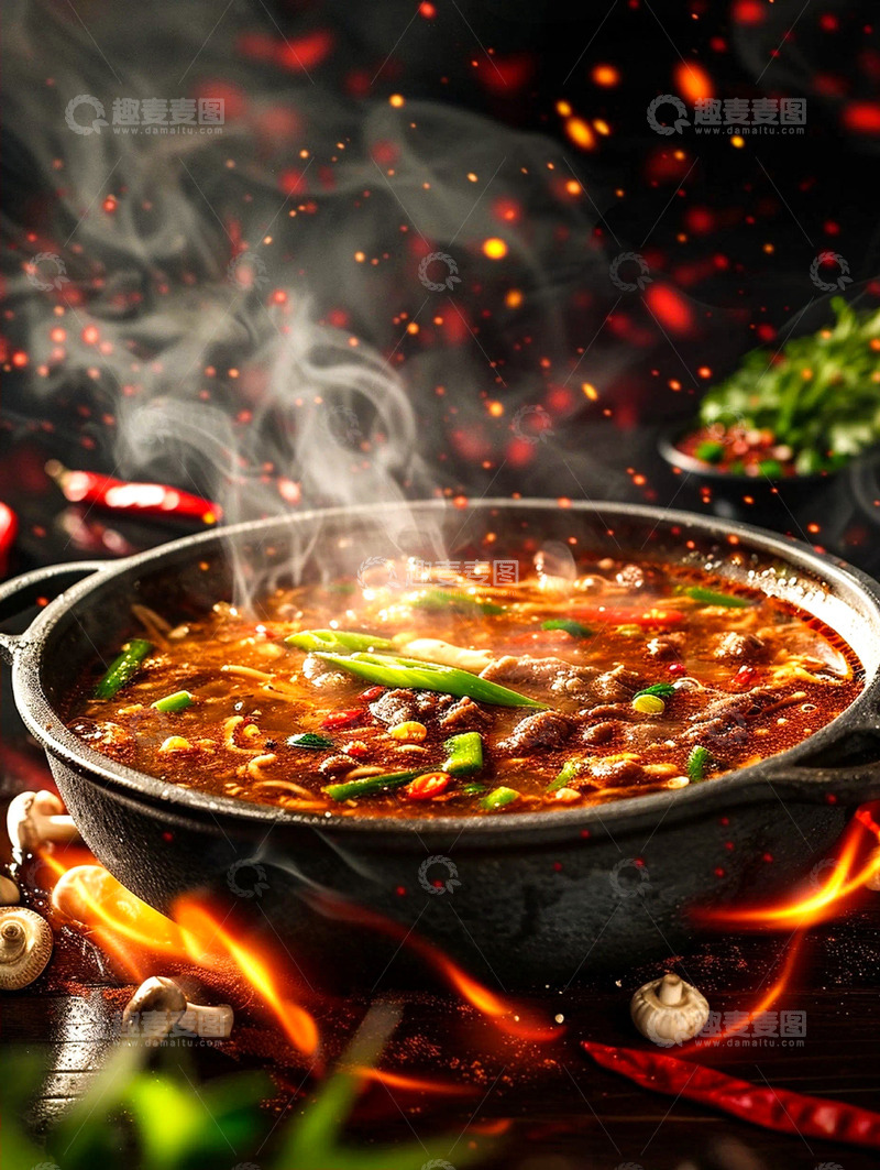 高清大图下载【趣麦麦图】秋冬火锅美食特写拍摄