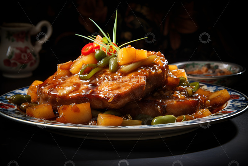 高清大图下载【趣麦麦图】一盘美味的牛排炖土豆