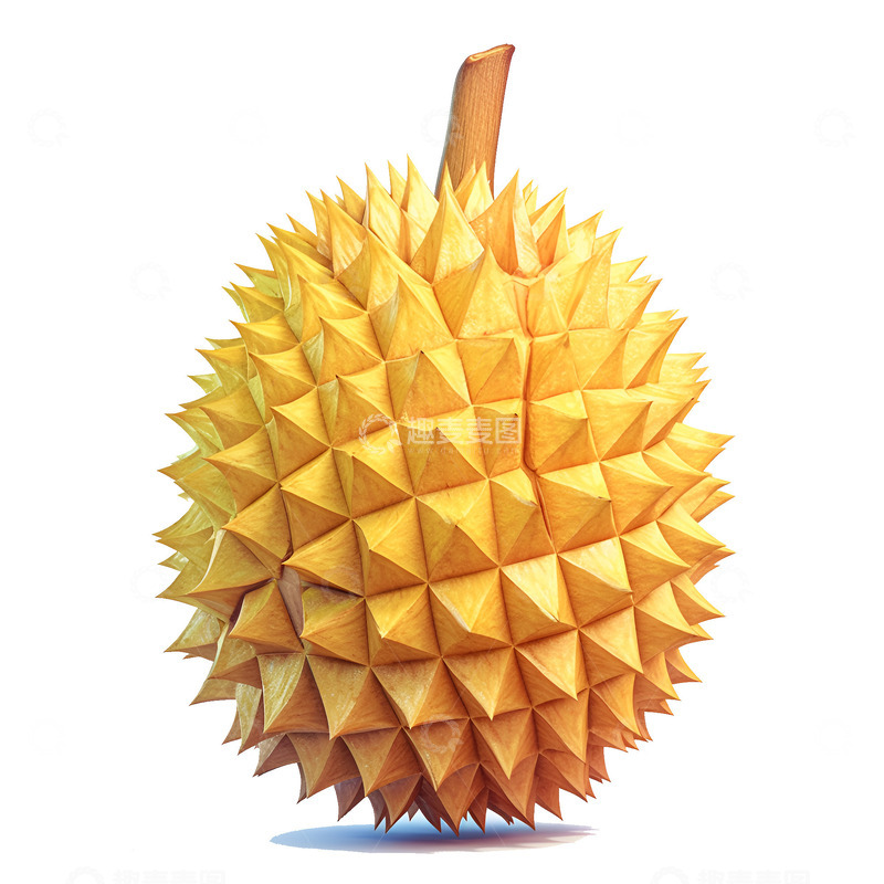 高清大图下载【趣麦麦图】卡通简约一个榴莲