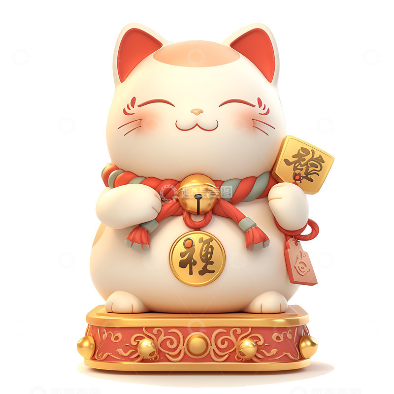 高清大图下载【趣麦麦图】卡通可爱的招财猫