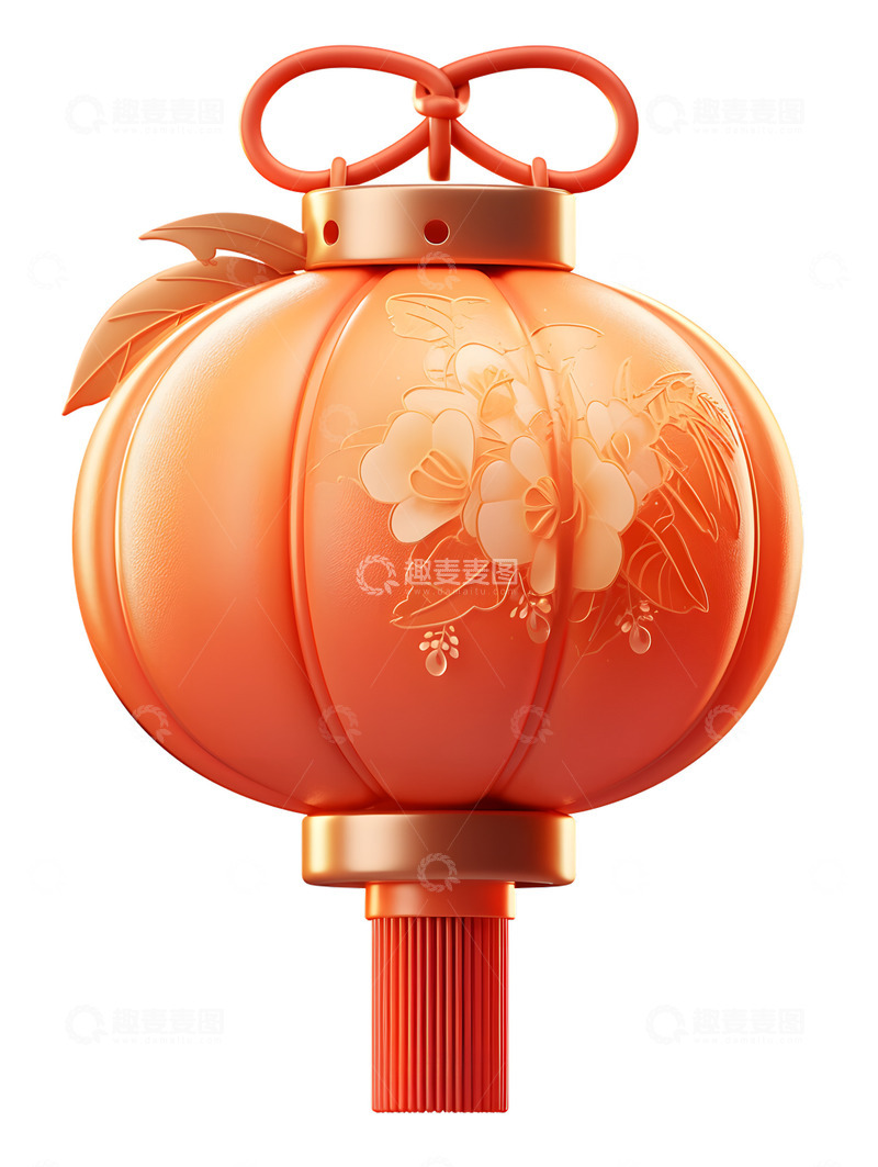 高清大图下载【趣麦麦图】秋天柿子样式的灯笼