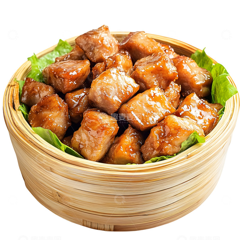 高清大图下载【趣麦麦图】一篮子猪肉卤肉