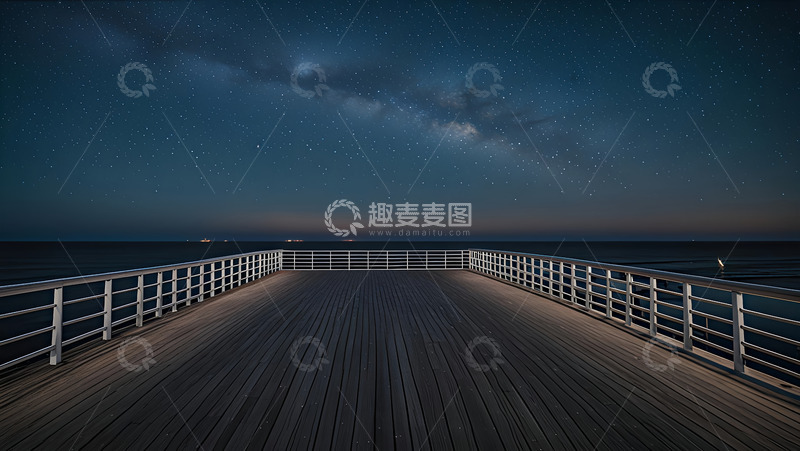 高清大图下载【趣麦麦图】夜晚的观海台