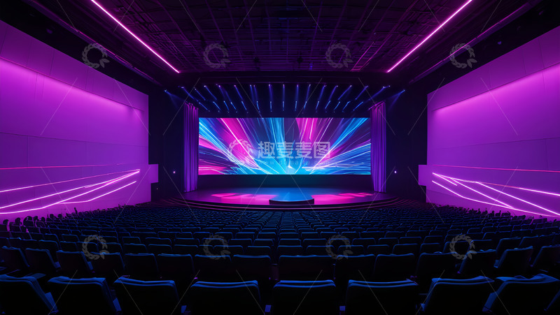 高清大图下载【趣麦麦图】全息化演讲台