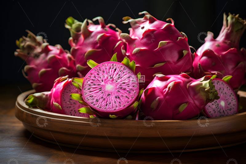高清大图下载【趣麦麦图】新鲜火龙果高清特写