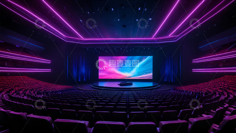 高清大图下载【趣麦麦图】演播室内部设计