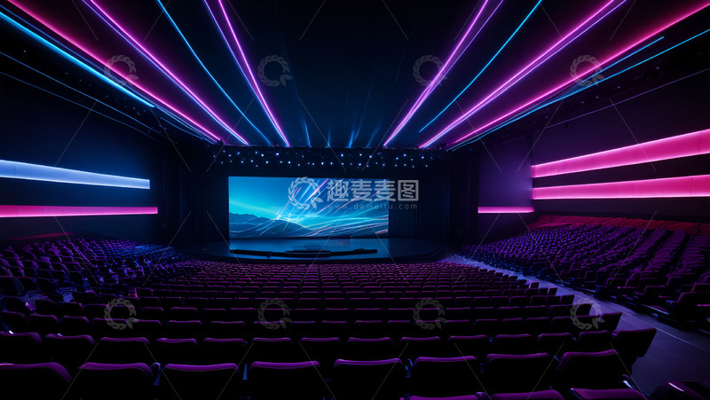 高清大图下载【趣麦麦图】高端演播厅设计